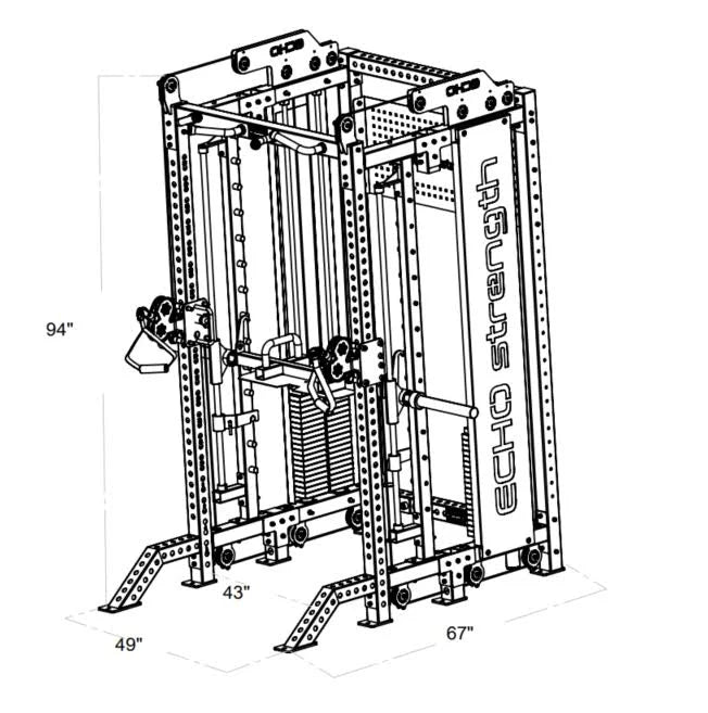 Echo Strength Smith Functional Trainer Combo Machine
